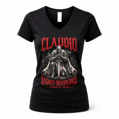 CLAUDIO HS90-K04-109 - NAME Legacy Never Dies Forged By Honor Personalized Knight