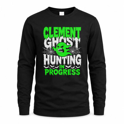 CLEMENT HW22-K06-109 - NAME Ghost Hunting In Progress Personalized Halloween Shirt