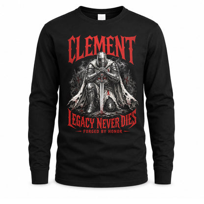 CLEMENT HS90-K04-109 - NAME Legacy Never Dies Forged By Honor Personalized Knight
