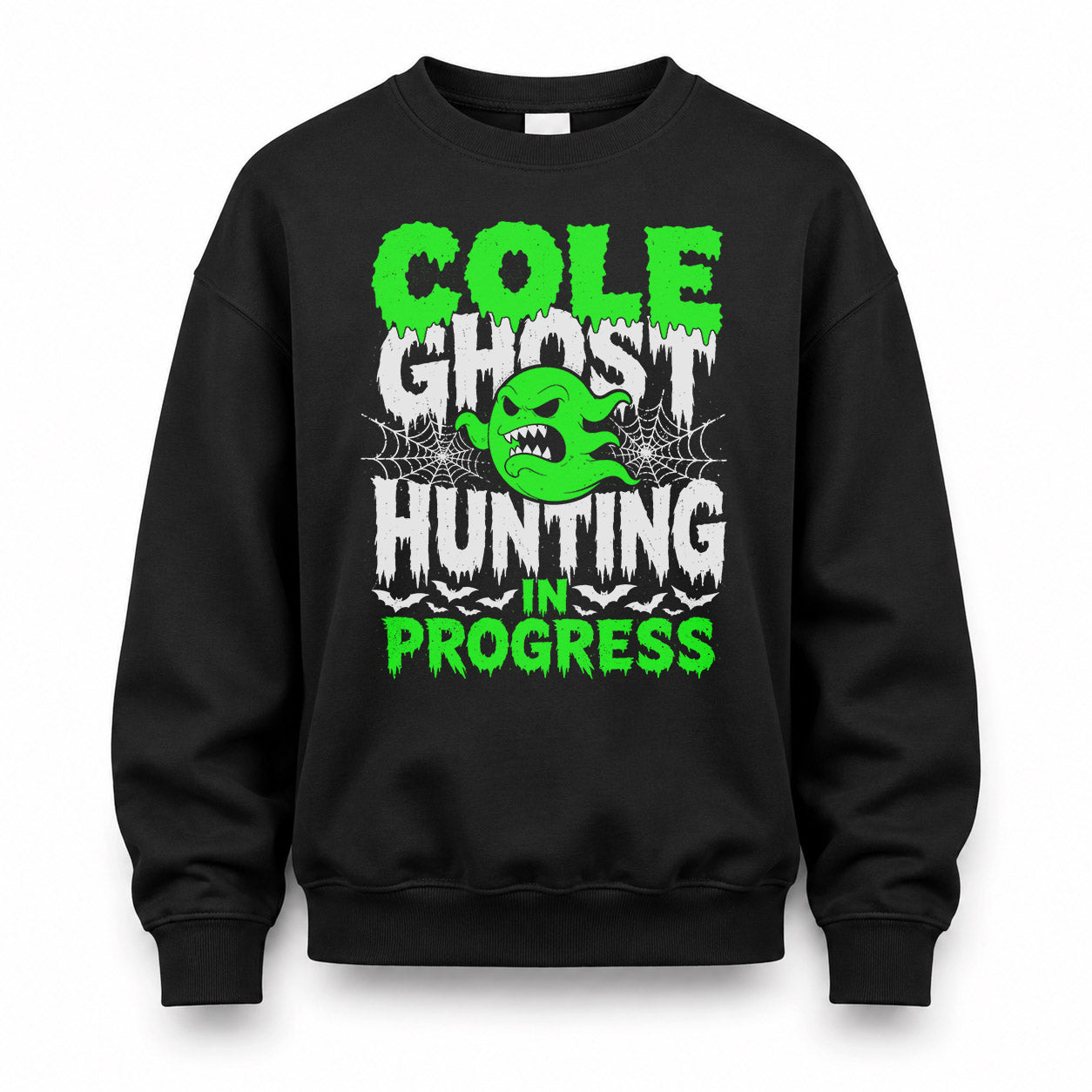 COLE HW22-K06-109 - NAME Ghost Hunting In Progress Personalized Halloween Shirt