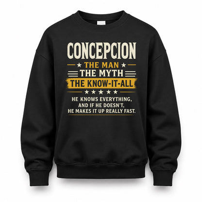CONCEPCION TM90-K04-125 - NAME Legendary Know-It-All Personalized Funny Shirt