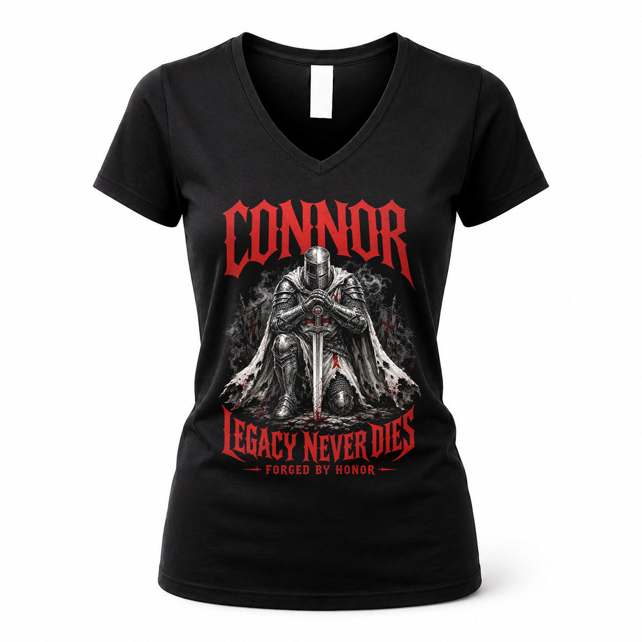 CONNOR HS90-K04-109 - NAME Legacy Never Dies Forged By Honor Personalized Knight