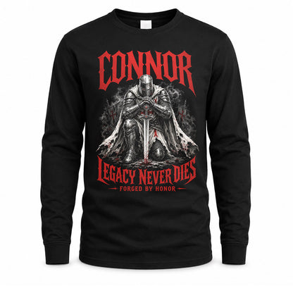 CONNOR HS90-K04-109 - NAME Legacy Never Dies Forged By Honor Personalized Knight
