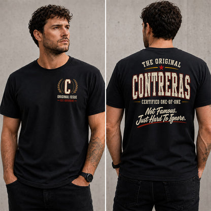 CONTRERAS W68-F2-168 – Personalized Original Issue Apparel “The Original NAME Certified One-of-One"