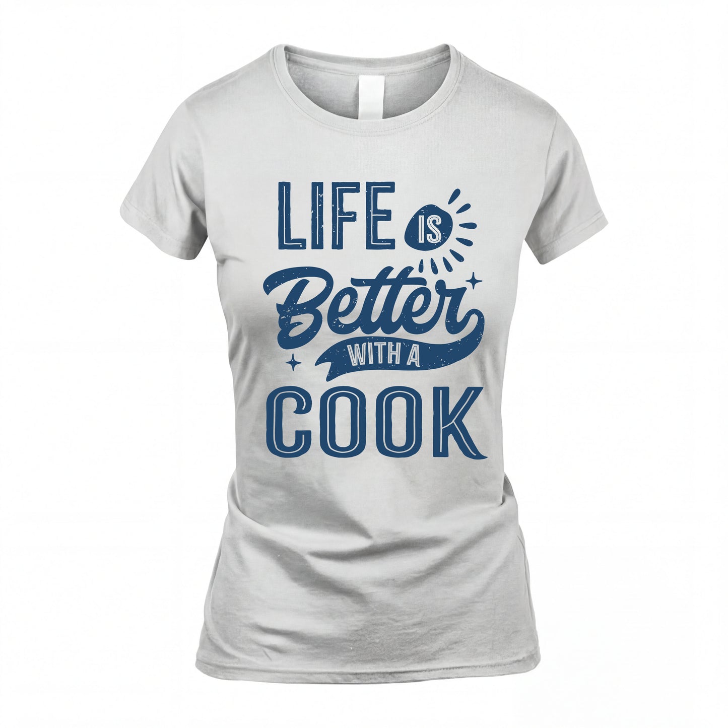 COOK HH88-K2–Personalized Name Quote T-Shirt Life Is Better With Unisex Gift
