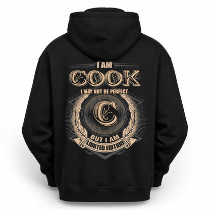 COOK PH55-T25-Personalized Name Quote Apparel “I Am NAME May Not Be Perfect But I Am Limited Edition”
