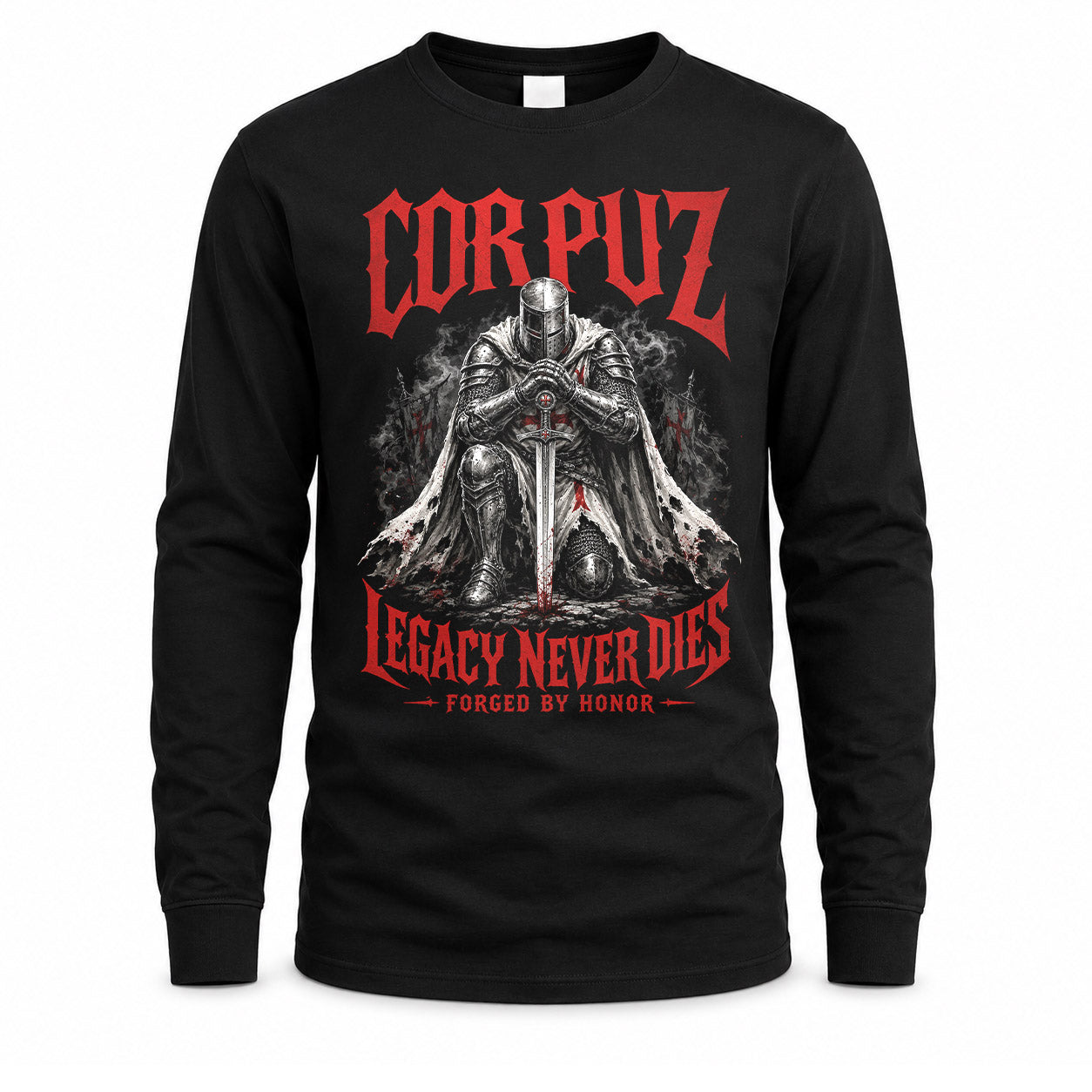 CORPUZ HS90-K04-109 - NAME Legacy Never Dies Forged By Honor Personalized Knight