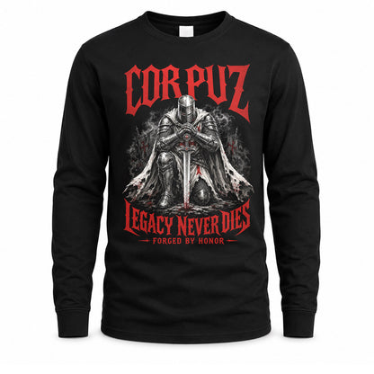 CORPUZ HS90-K04-109 - NAME Legacy Never Dies Forged By Honor Personalized Knight