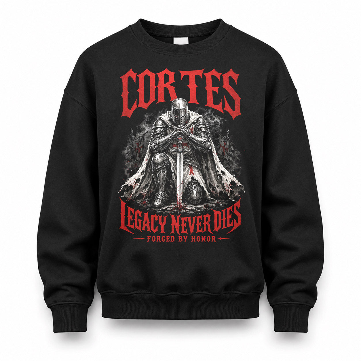 CORTES HS90-K04-109 - NAME Legacy Never Dies Forged By Honor Personalized Knight