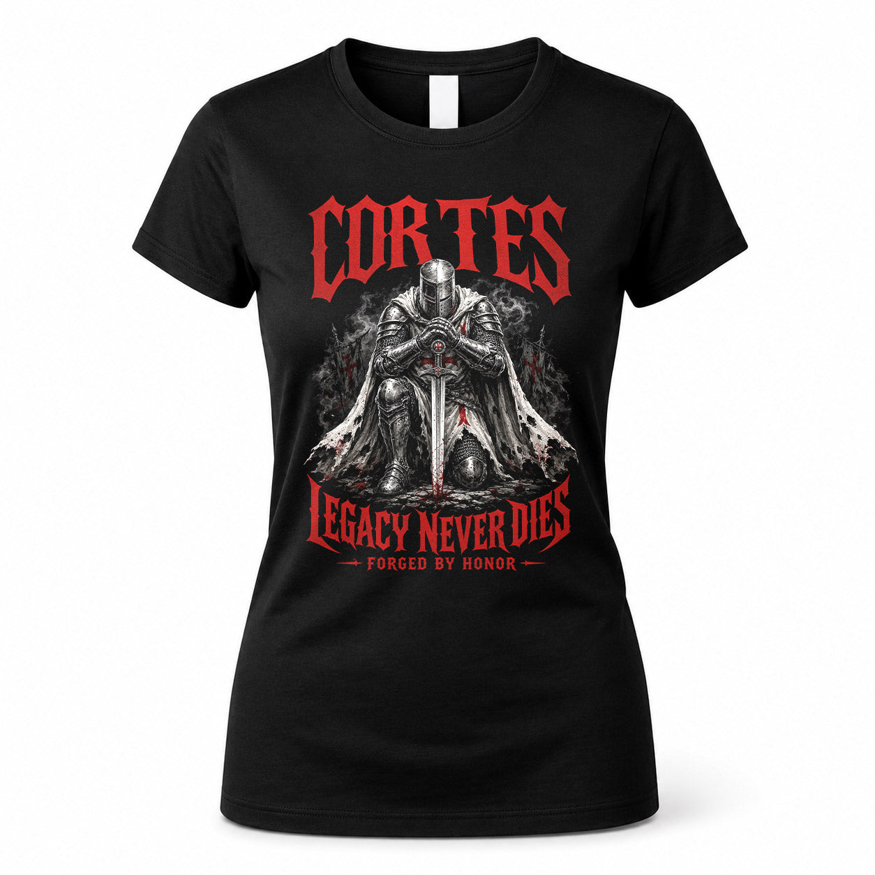 CORTES HS90-K04-109 - NAME Legacy Never Dies Forged By Honor Personalized Knight
