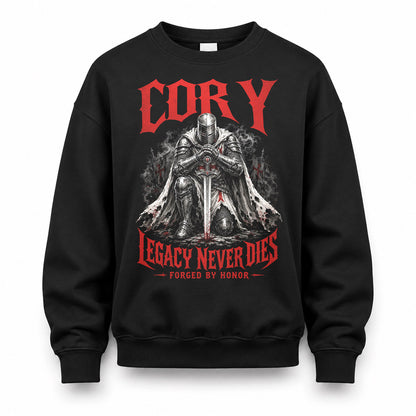 CORY HS90-K04-109 - NAME Legacy Never Dies Forged By Honor Personalized Knight