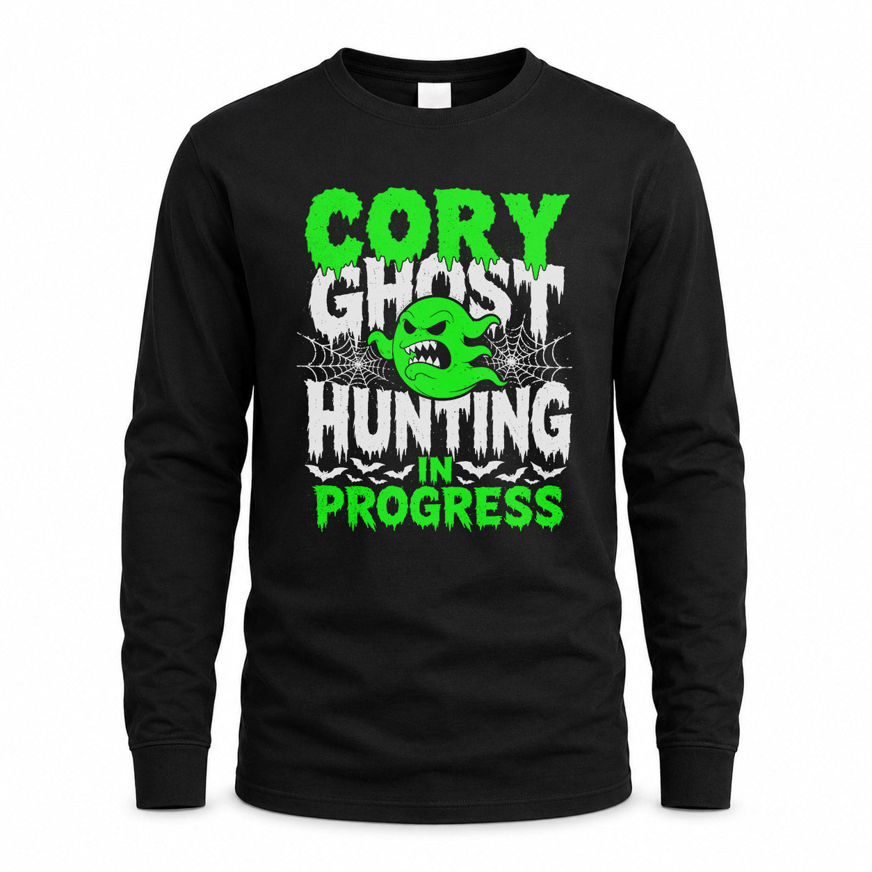 CORY HW22-K06-109 - NAME Ghost Hunting In Progress Personalized Halloween Shirt
