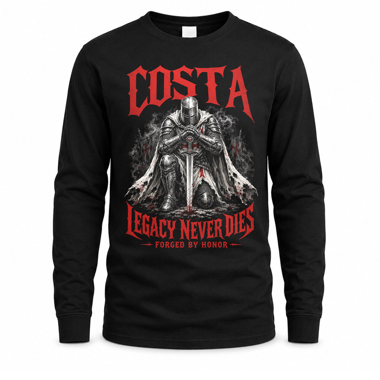 COSTA HS90-K04-109 - NAME Legacy Never Dies Forged By Honor Personalized Knight