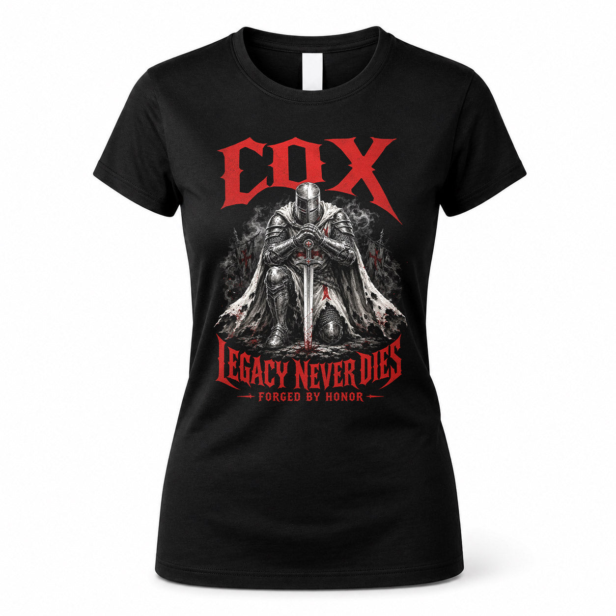 COX HS90-K04-109 - NAME Legacy Never Dies Forged By Honor Personalized Knight