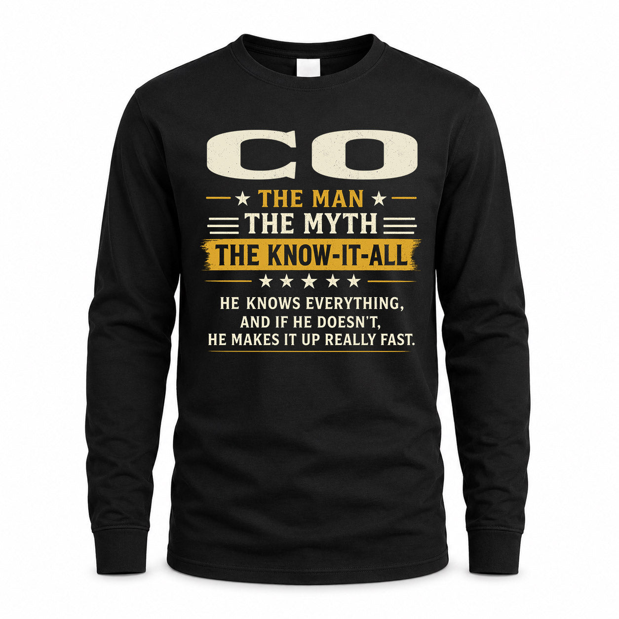 CO TM90-K04-125 - NAME Legendary Know-It-All Personalized Funny Shirt
