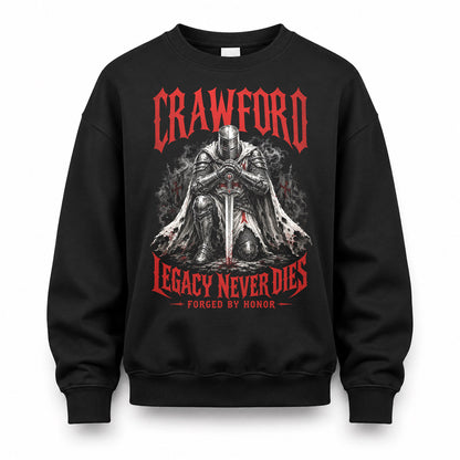 CRAWFORD HS90-K04-109 - NAME Legacy Never Dies Forged By Honor Personalized Knight