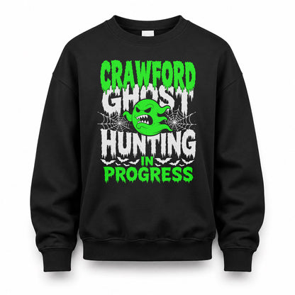 CRAWFORD HW22-K06-109 - NAME Ghost Hunting In Progress Personalized Halloween Shirt