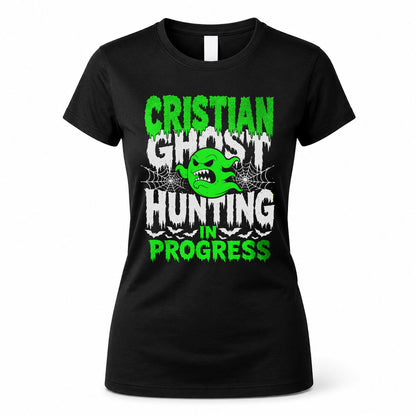 CRISTIAN HW22-K06-109 - NAME Ghost Hunting In Progress Personalized Halloween Shirt