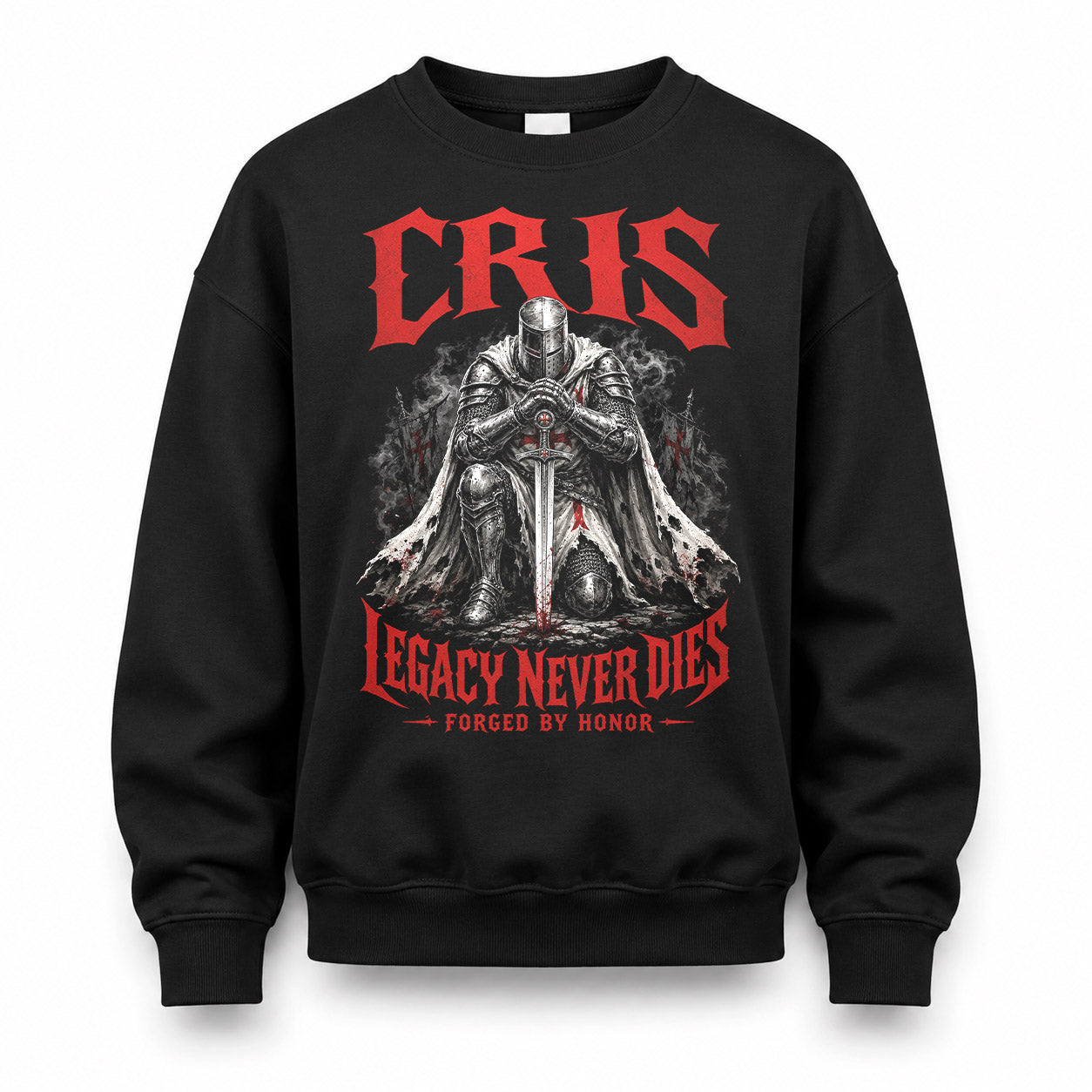 CRIS HS90-K04-109 - NAME Legacy Never Dies Forged By Honor Personalized Knight