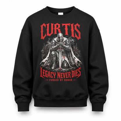 CURTIS HS90-K04-109 - NAME Legacy Never Dies Forged By Honor Personalized Knight