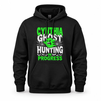 CYNTHIA HW22-K06-109 - NAME Ghost Hunting In Progress Personalized Halloween Shirt