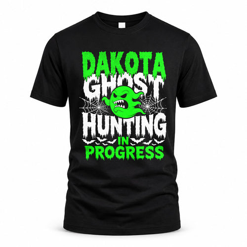DAKOTA HW22-K06-109 - NAME Ghost Hunting In Progress Personalized Halloween Shirt