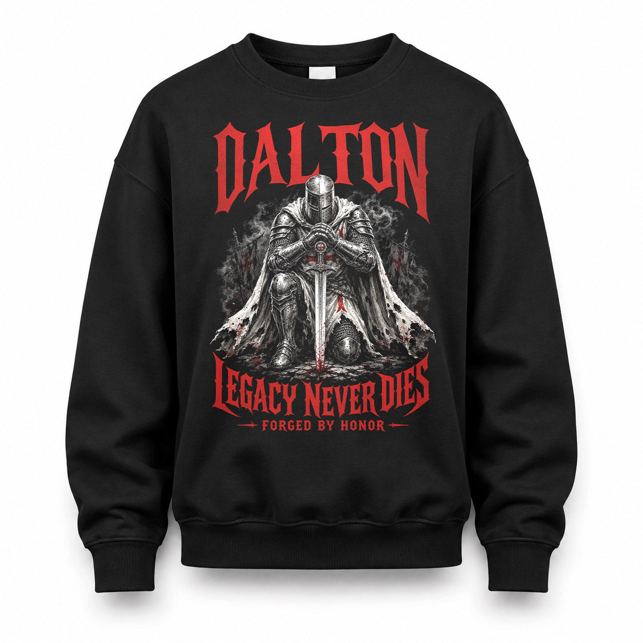 DALTON HS90-K04-109 - NAME Legacy Never Dies Forged By Honor Personalized Knight