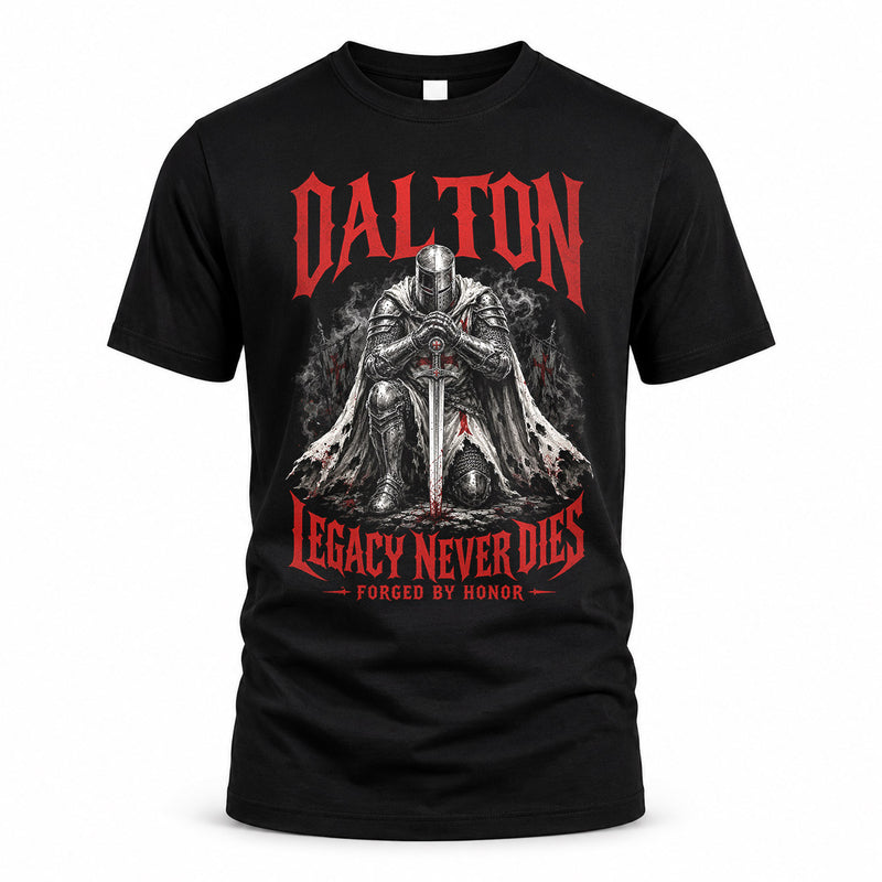 DALTON HS90-K04-109 - NAME Legacy Never Dies Forged By Honor Personalized Knight