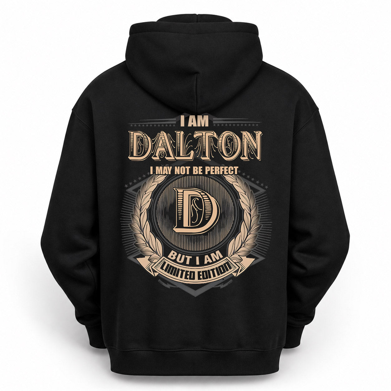 DALTON PH55-T25-Personalized Name Quote Apparel “I Am NAME May Not Be Perfect But I Am Limited Edition”