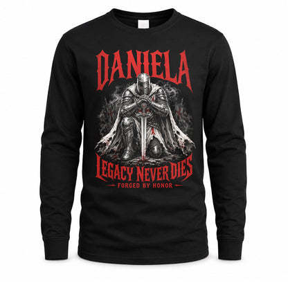 DANIELA HS90-K04-109 - NAME Legacy Never Dies Forged By Honor Personalized Knight