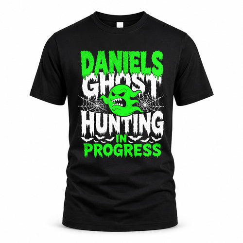 DANIELS HW22-K06-109 - NAME Ghost Hunting In Progress Personalized Halloween Shirt