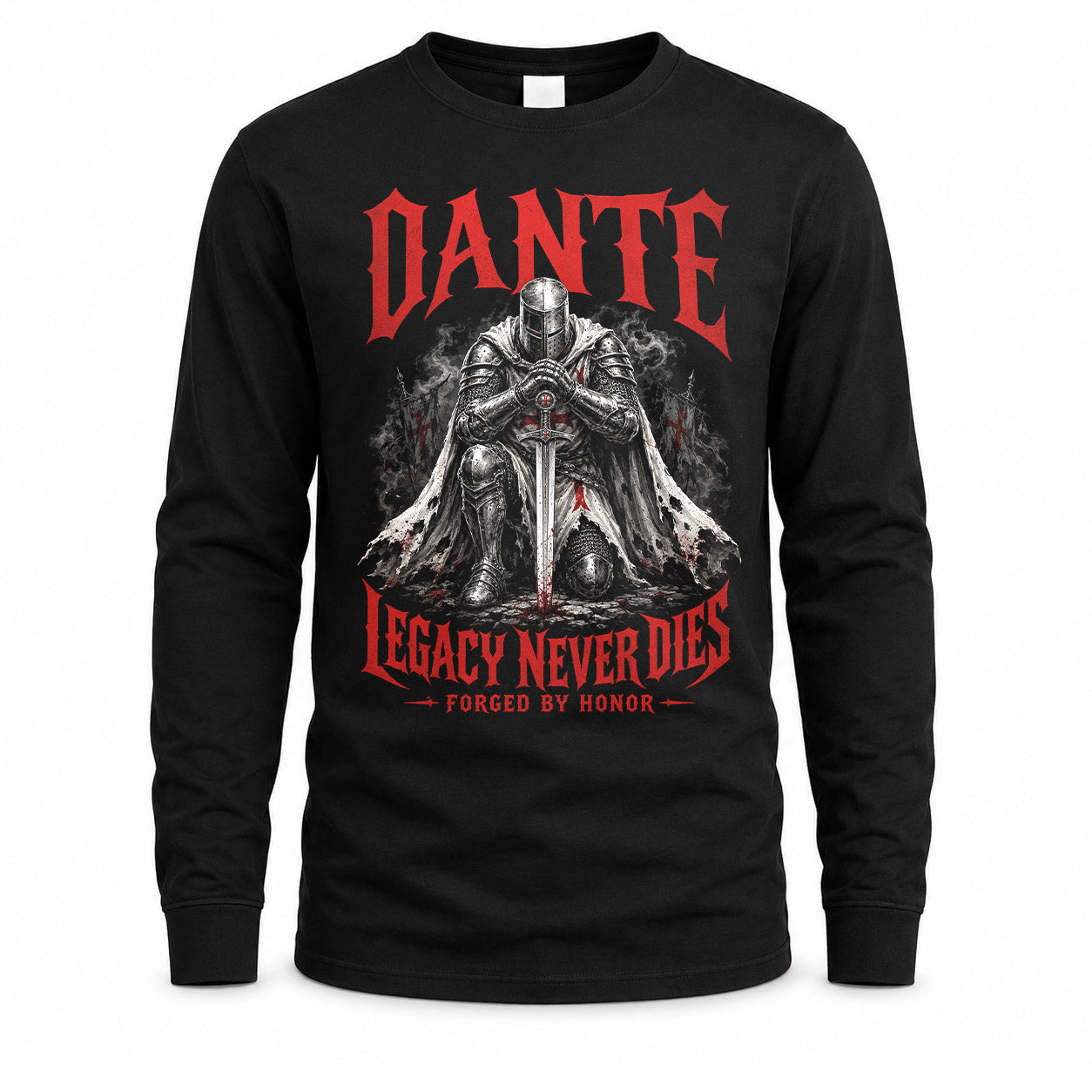 DANTE HS90-K04-109 - NAME Legacy Never Dies Forged By Honor Personalized Knight