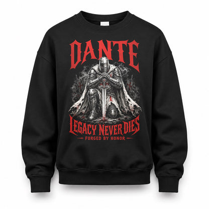 DANTE HS90-K04-109 - NAME Legacy Never Dies Forged By Honor Personalized Knight