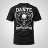 DANTE P01-K24-229 – Personalized Skull Graphic Apparel “I Am NAME I May Not Be Perfect But I Am Limited Edition”
