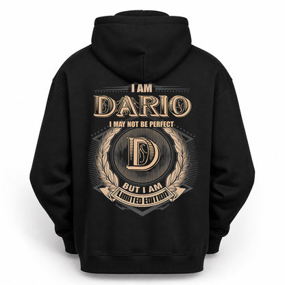 DARIO PH55-T25-Personalized Name Quote Apparel “I Am NAME May Not Be Perfect But I Am Limited Edition”