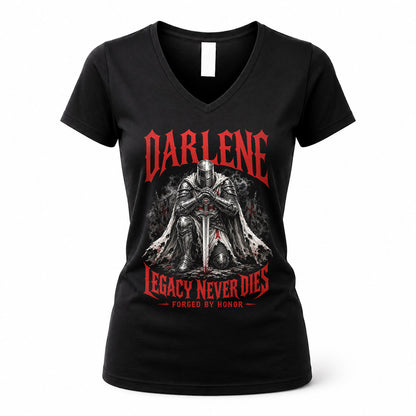 DARLENE HS90-K04-109 - NAME Legacy Never Dies Forged By Honor Personalized Knight