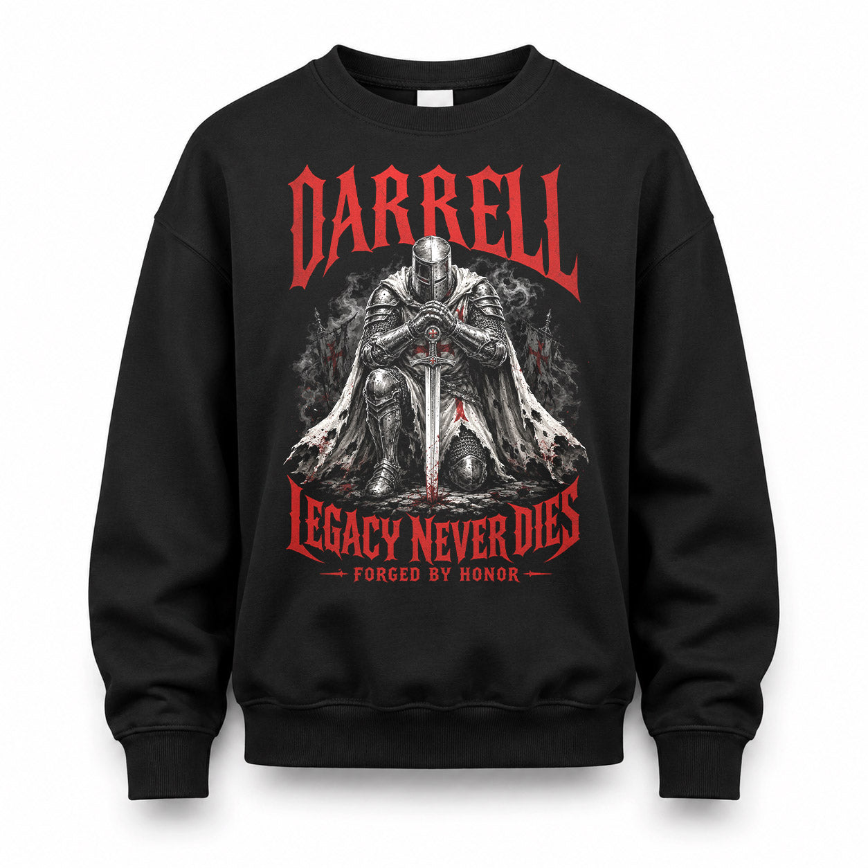 DARRELL HS90-K04-109 - NAME Legacy Never Dies Forged By Honor Personalized Knight