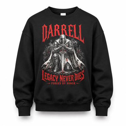 DARRELL HS90-K04-109 - NAME Legacy Never Dies Forged By Honor Personalized Knight