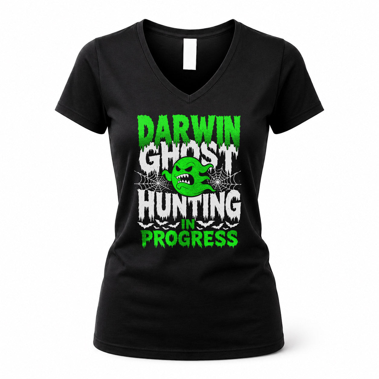 DARWIN HW22-K06-109 - NAME Ghost Hunting In Progress Personalized Halloween Shirt