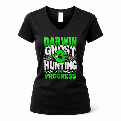 DARWIN HW22-K06-109 - NAME Ghost Hunting In Progress Personalized Halloween Shirt