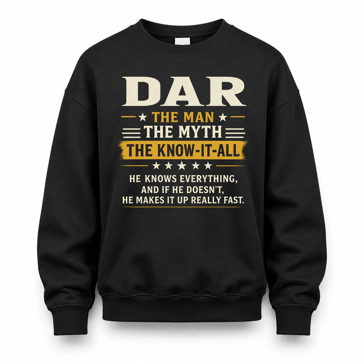 DAR TM90-K04-125 - NAME Legendary Know-It-All Personalized Funny Shirt