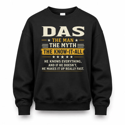 DAS TM90-K04-125 - NAME Legendary Know-It-All Personalized Funny Shirt