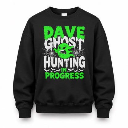 DAVE HW22-K06-109 - NAME Ghost Hunting In Progress Personalized Halloween Shirt