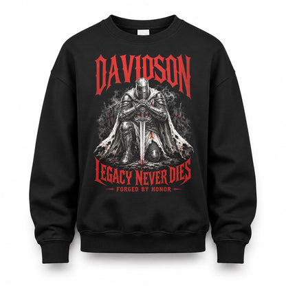DAVIDSON HS90-K04-109 - NAME Legacy Never Dies Forged By Honor Personalized Knight