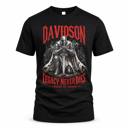 DAVIDSON HS90-K04-109 - NAME Legacy Never Dies Forged By Honor Personalized Knight