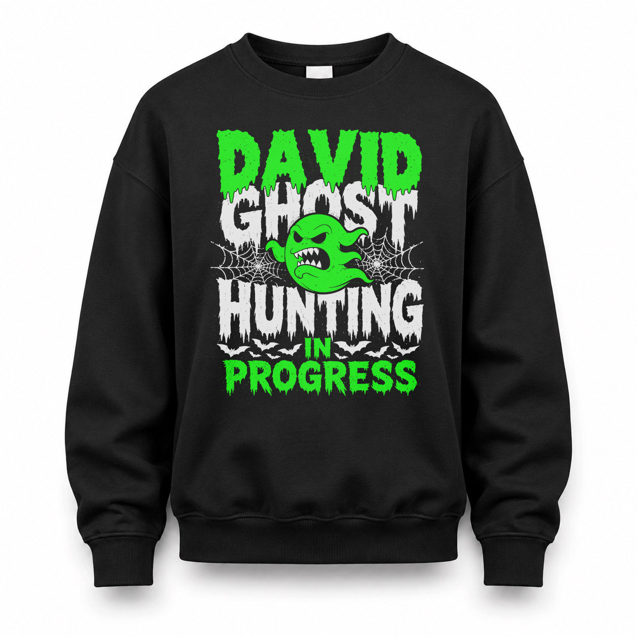 DAVID HW22-K06-109 - NAME Ghost Hunting In Progress Personalized Halloween Shirt