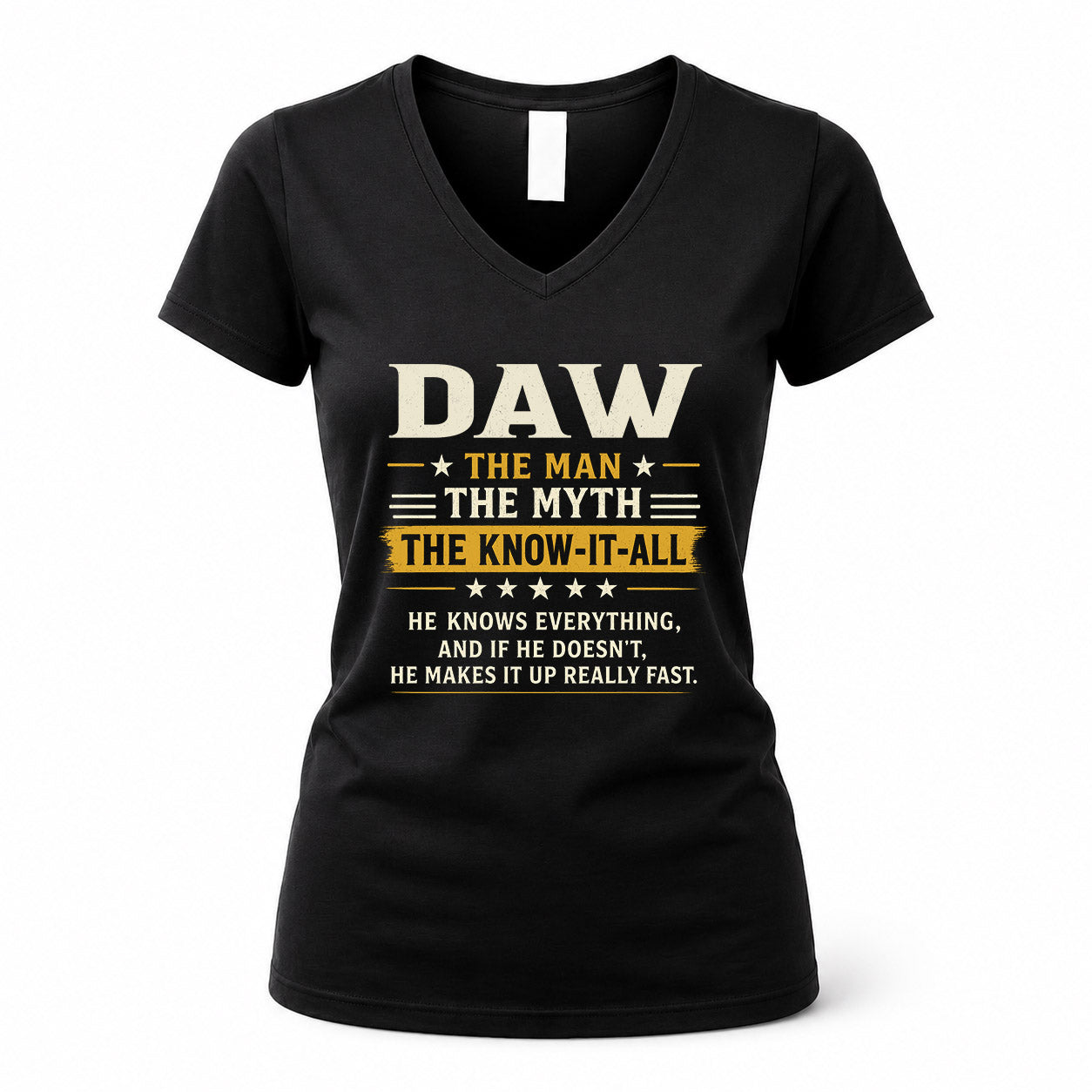 DAW TM90-K04-125 - NAME Legendary Know-It-All Personalized Funny Shirt