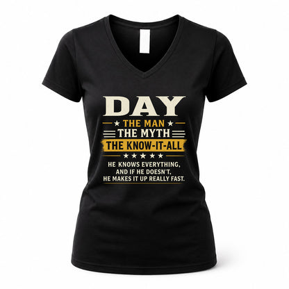 DAY TM90-K04-125 - NAME Legendary Know-It-All Personalized Funny Shirt