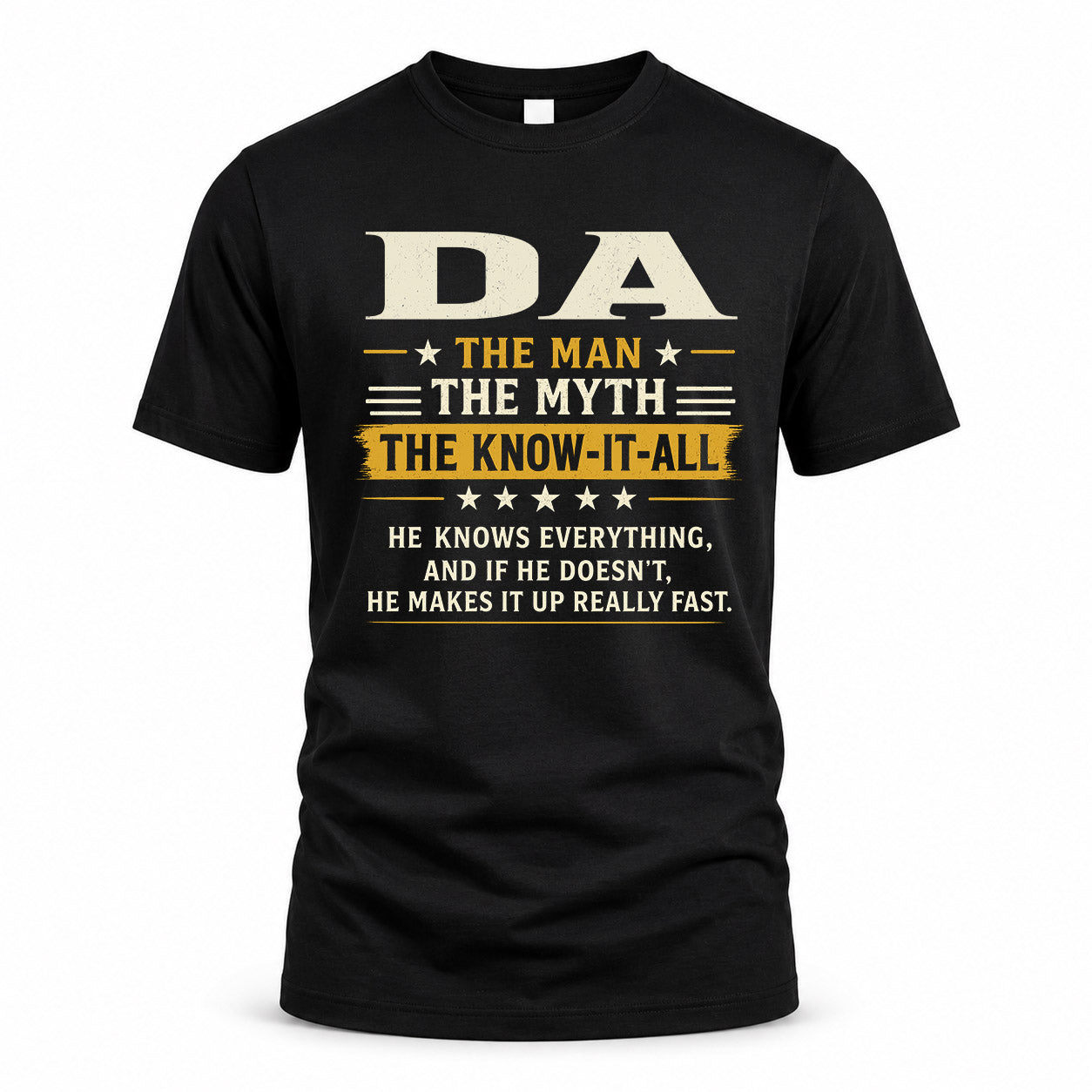 DA TM90-K04-125 - NAME Legendary Know-It-All Personalized Funny Shirt