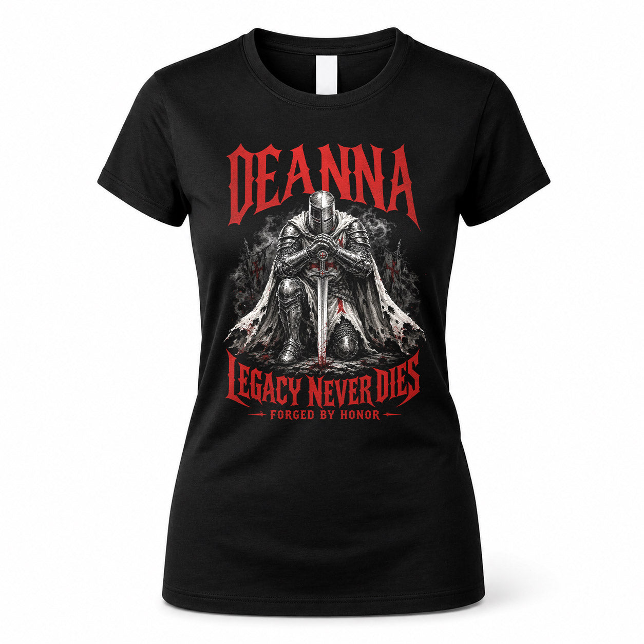 DEANNA HS90-K04-109 - NAME Legacy Never Dies Forged By Honor Personalized Knight